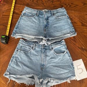 Bundle of two Abercrombie and Fitch Mom shorts